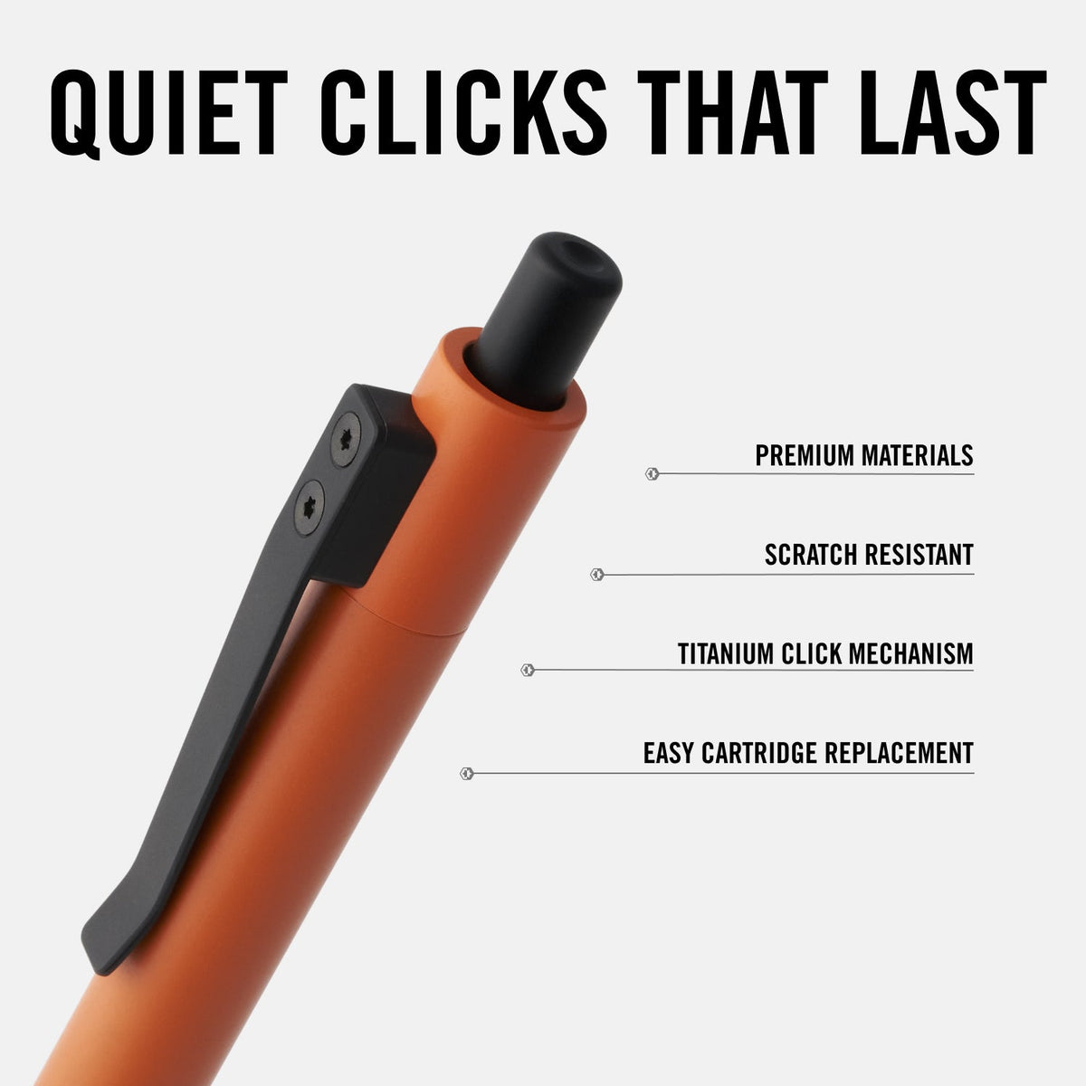 Ridge Click Pen - Lavender