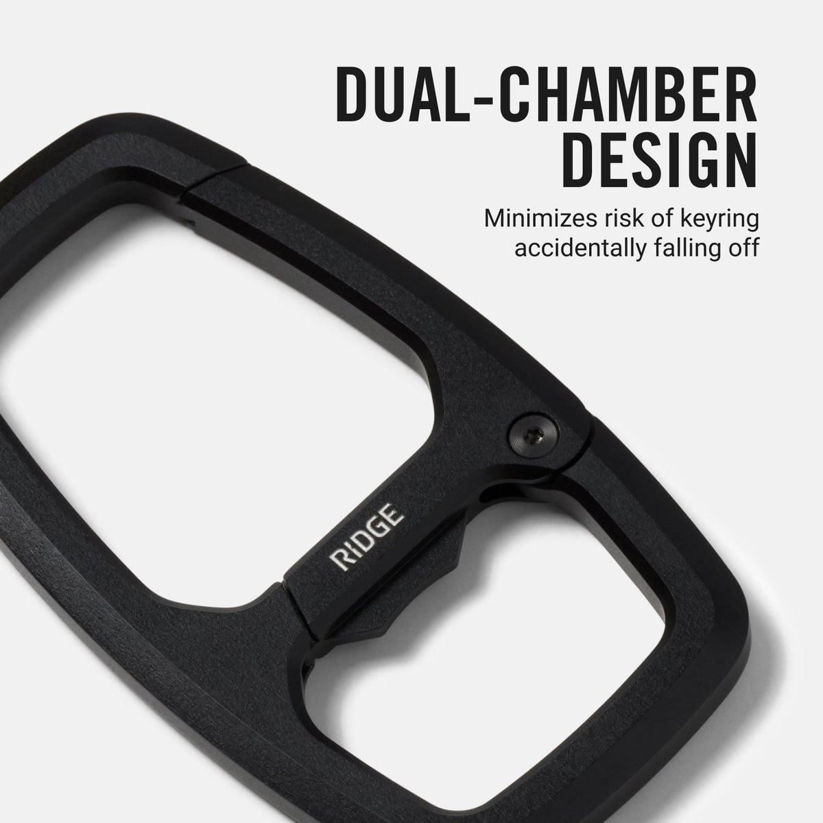 Dual Chamber Carabiner  - Royal Black