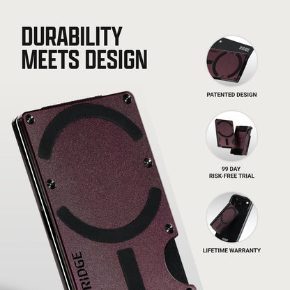 Ridge Wallet for MagSafe - Burgundy