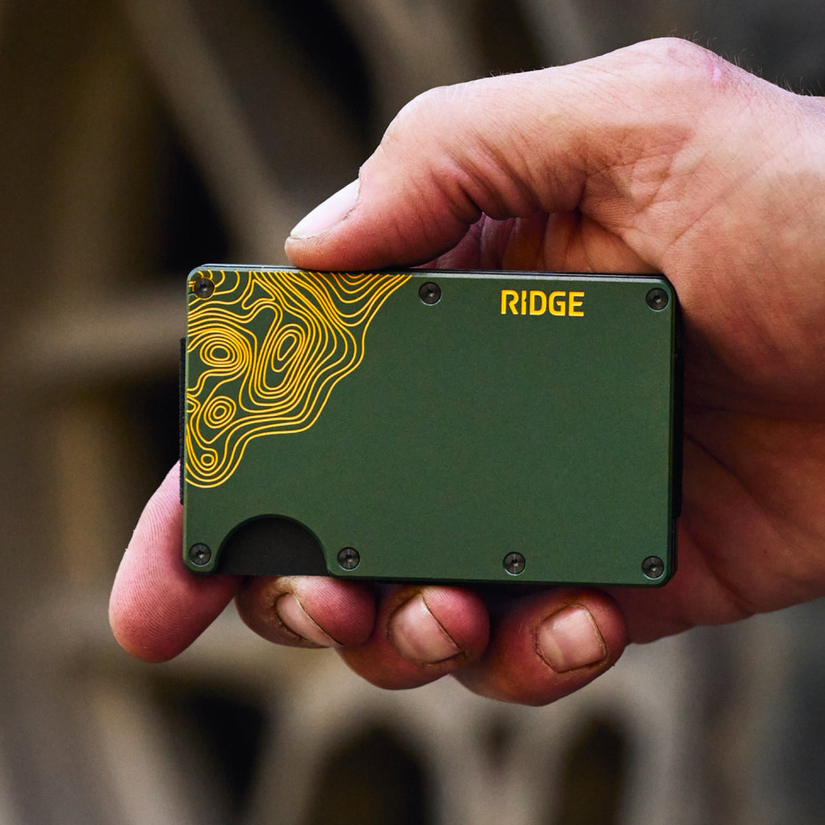 Ridge Wallet - Olive Titanium - Terrain