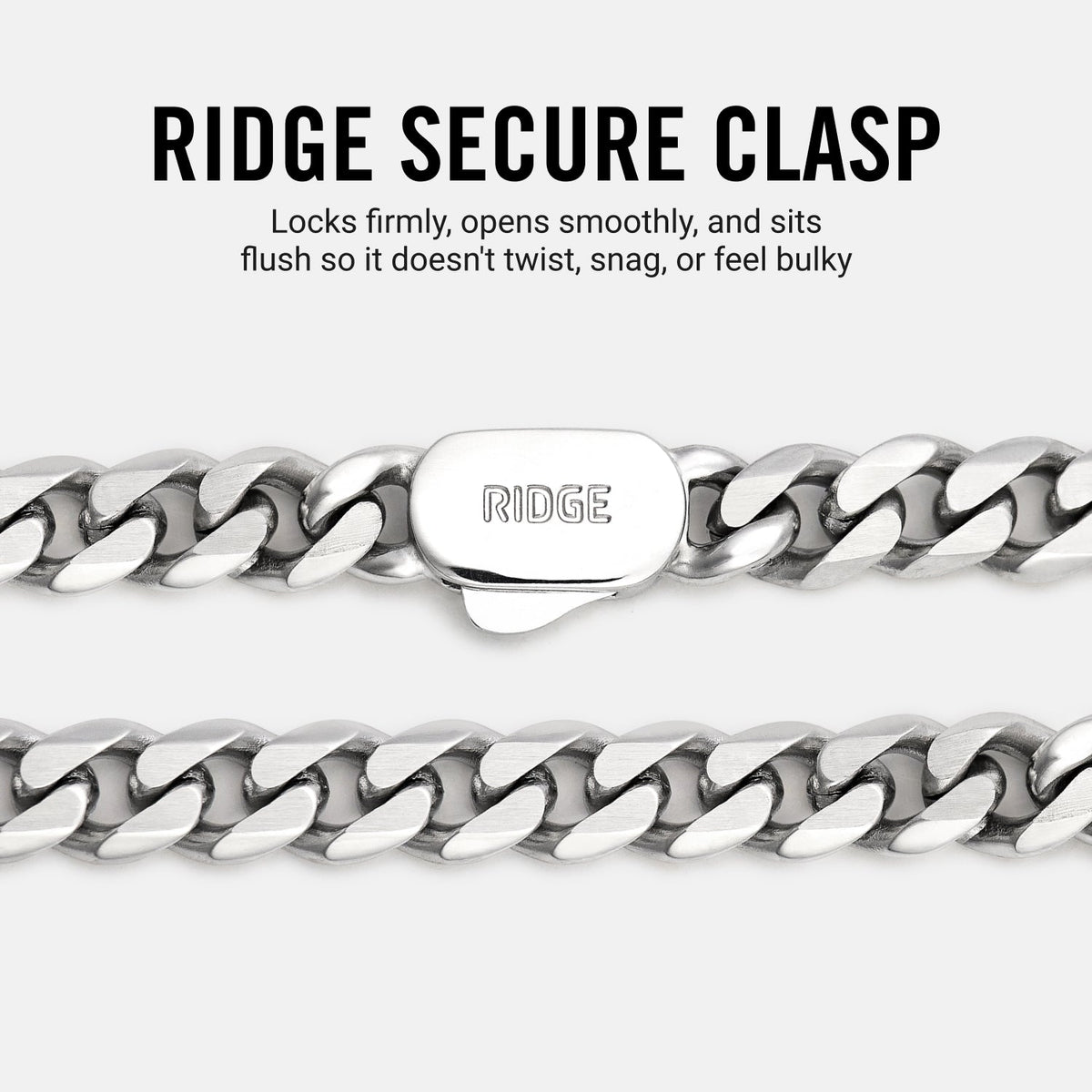 5mm Curb Chain - Platinum - 20"