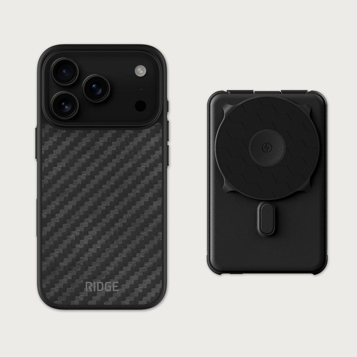 Ridge Everyday Charging Kit - iPhone 18 Pro - Carbon Fiber 3K