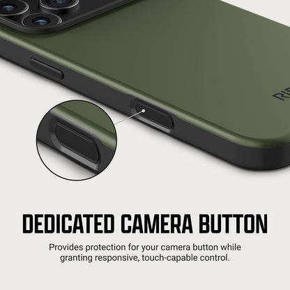 Ridge Phone Case - iPhone 18 Pro - Matte Olive